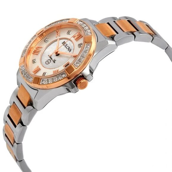 Bulova Men's Marine Star Quartz Date Silver Stainless Steel Watch 32 MM 98R234 - Picture 5 of 6